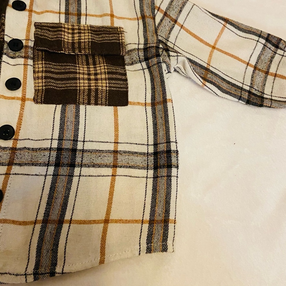 Unisex Toddler Plaid Shirt EUC - Picture 7 of 8
